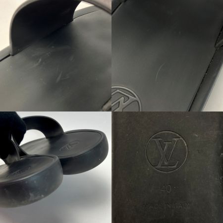  LOUIS VUITTON ルイヴィトン モノグラム サンバスライン サンダル 40（26cm相当） 1A8U04 フラット ミュール