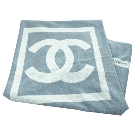  CHANEL シャネル ココマーク 大判ビーチタオル ブランケット バスタオル