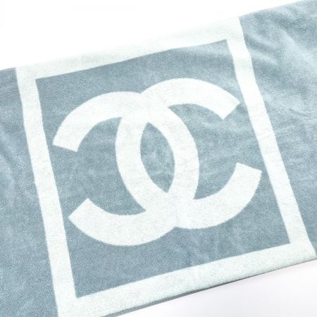  CHANEL シャネル ココマーク 大判ビーチタオル ブランケット バスタオル