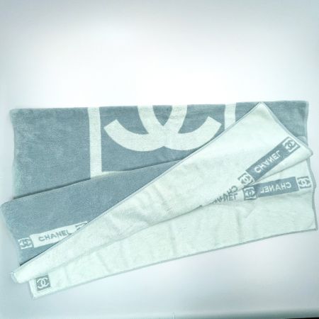  CHANEL シャネル ココマーク 大判ビーチタオル ブランケット バスタオル