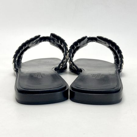  HERMES エルメス オラン リミテッド サンダル 39（25.5cm相当） ブラック ミュール 箱・布袋有