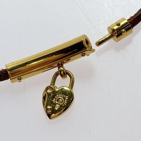  HERMES エルメス ヴィヴィリデ ハートチョーカー レザー アクセサリー ネックレス