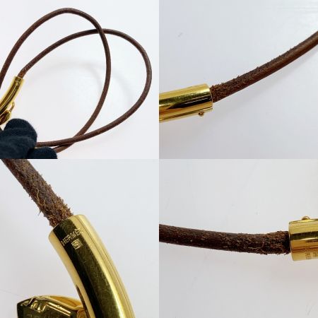  HERMES エルメス ヴィヴィリデ ハートチョーカー レザー アクセサリー ネックレス