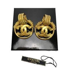 ☆☆ CHANEL シャネル ココマーク イヤリング ヴィンテージ 94P A0303B ゴールド 箱有 Bランク