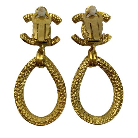  CHANEL シャネル イヤリング ティアドロップモチーフ ゴールド 箱付