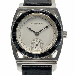 ☆☆ HAMILTON ハミルトン パイピングロック ヤンキース 復刻 6221 シルバー 手巻き ボーイズ 腕時計 YANKEES Cランク