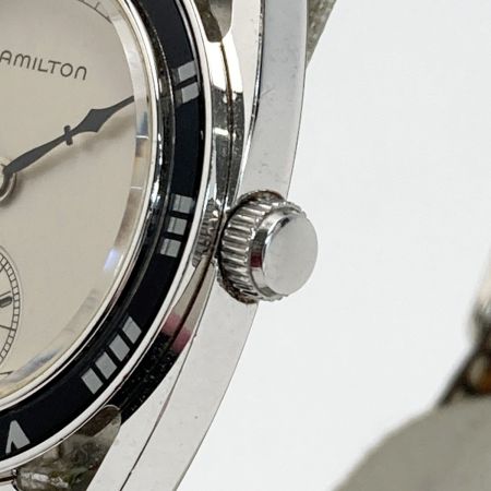  HAMILTON ハミルトン パイピングロック ヤンキース 復刻 6221 シルバー 手巻き ボーイズ 腕時計 YANKEES