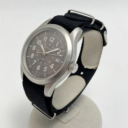  HAMILTON ハミルトン カーキ メカニカル デイト H695190 ブラウン 手巻き メンズ 腕時計 KHAKI