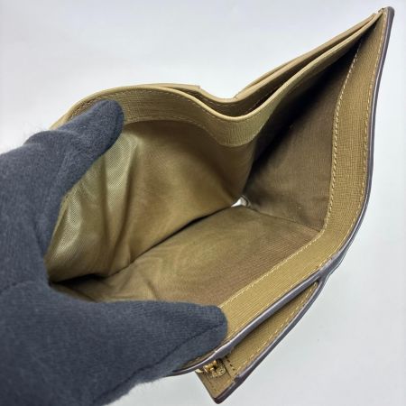 FURLA フルラ 3つ折り財布 レザー オリーブ レディース ゴールド金具