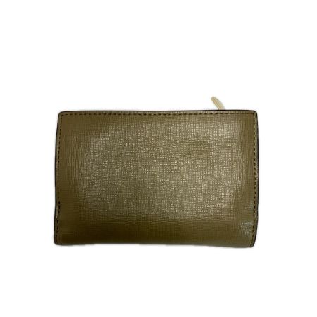 FURLA フルラ 3つ折り財布 レザー オリーブ レディース ゴールド金具