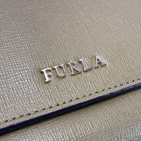 FURLA フルラ 3つ折り財布 レザー オリーブ レディース ゴールド金具