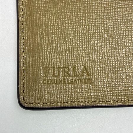 FURLA フルラ 3つ折り財布 レザー オリーブ レディース ゴールド金具