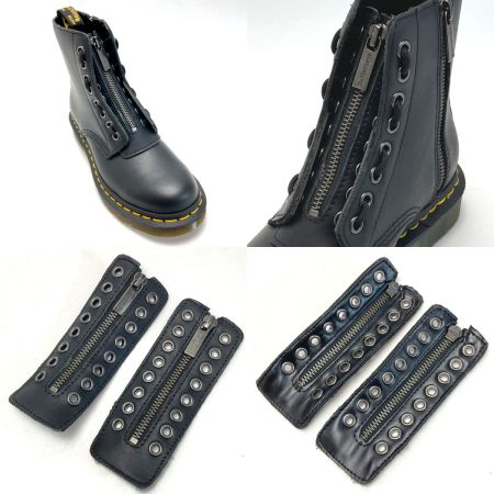  Dr.Martens ドクターマーチン 8ホール ブーツ 23863 ブラック UK3 22cm ジッパーユニット付き