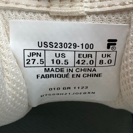  FILA フィラ スニーカー USS-23029-100 アイボリー SIZE 27.5cm メンズ