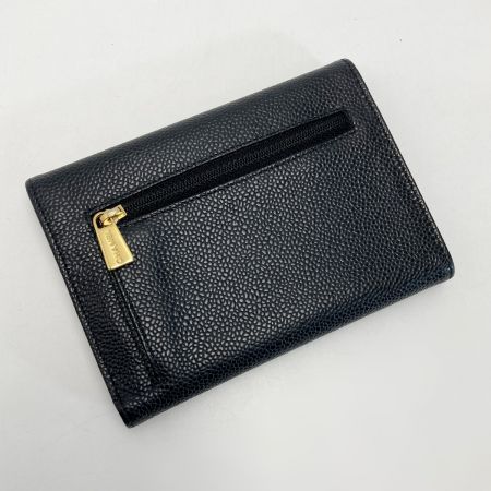  CHANEL シャネル ココマーク 3つ折り財布 A13225 ブラック キャビアスキン ギャランティカード有