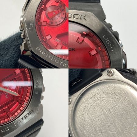  CASIO カシオ G-SHOCK 2100シリーズ アナデジ GM-2100B-4AJF レッド クォーツ メンズ 腕時計