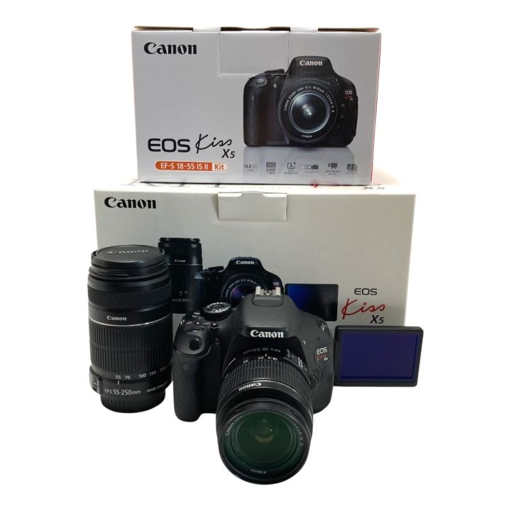 ☆極美品☆ 初心者おすすめCanon EOS kiss x5 ダブルズームキット 送料無料】Canon EOS Kiss X5 ダブルズームキット 初心者おすすめCanon