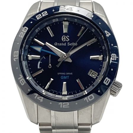  SEIKO セイコー グランドセイコー スポーツコレクション SBGE255 ブルー スプリングドライブ GMT メンズ 腕時計 箱・取説有