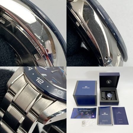  SEIKO セイコー グランドセイコー スポーツコレクション SBGE255 ブルー スプリングドライブ GMT メンズ 腕時計 箱・取説有