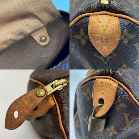 LOUIS VUITTON ルイヴィトン モノグラム スピーディ25 M41528 ハンドバッグ パドロック有