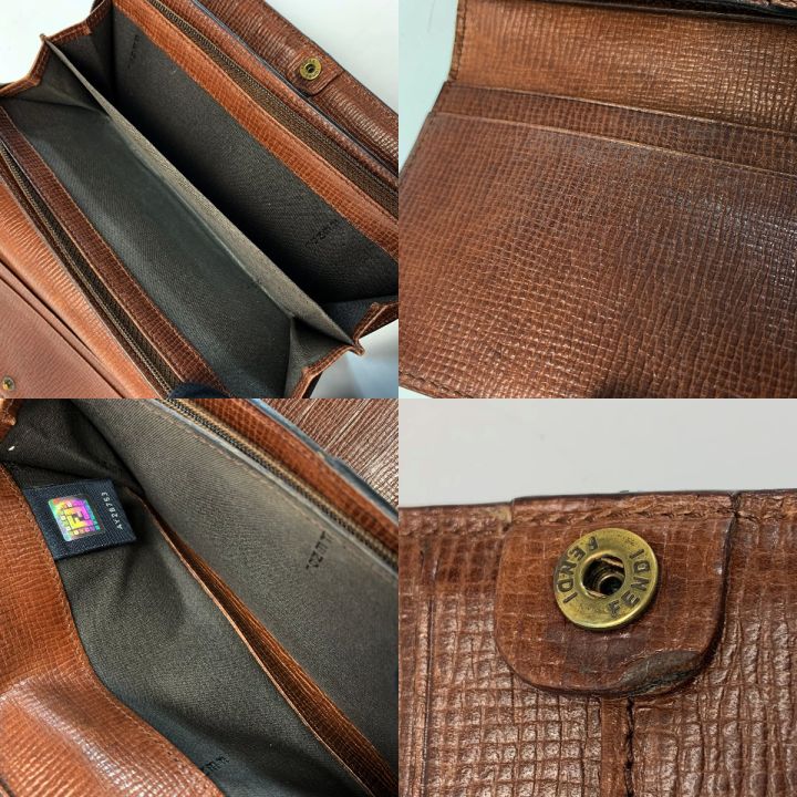 FENDI ブラウン 三つ折り財布 三つ折り財布