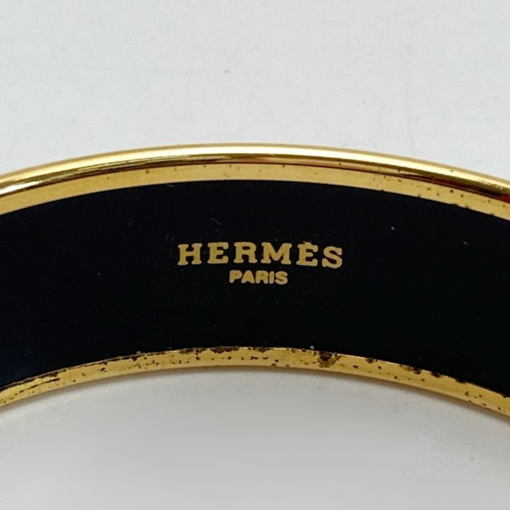 HERMES エルメス エマイユGM バングル メッキ 七宝焼き インディアン