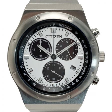  CITIZEN シチズン エコドライブ クロノグラフ H500-006CS08 ホワイト ソーラー メンズ 腕時計 Eco-Drive