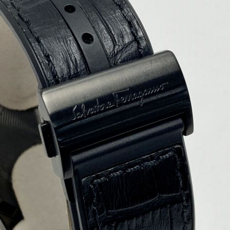  Salvatore Ferragamo サルヴァトーレフェラガモ F-80 クロノグラフ FIJ 011608071062 ブラック クォーツ メンズ 腕時計