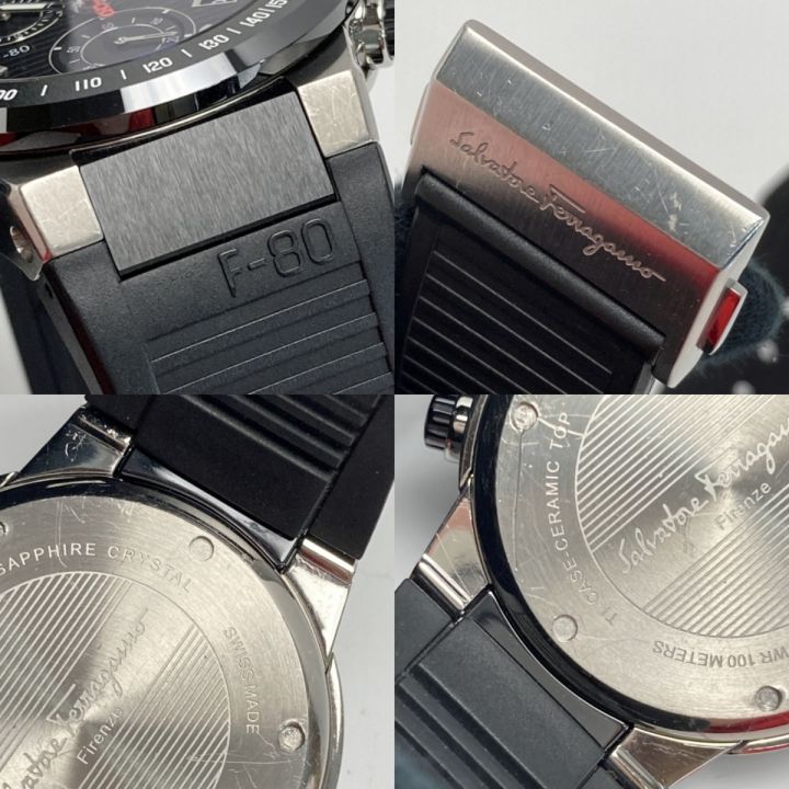 Salvatore Ferragamo ブラック 腕時計 FERRAGAMO フェラガモ 腕時計 レディース ユニセックス スクエア