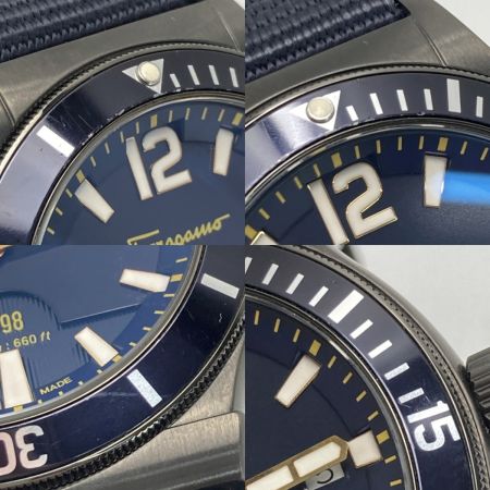  Salvatore Ferragamo サルヴァトーレフェラガモ 1898 デイト FF3210015 ネイビー クォーツ メンズ 腕時計