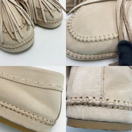 FENDI フェンディ オーロック スエード タッセル ローファー 8(27cm相当) 7P1589 ベージュ シューズ