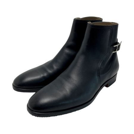  HERMES エルメス Hバックル ショートブーツ 41½（26.5cm相当） ブラック レザー 靴