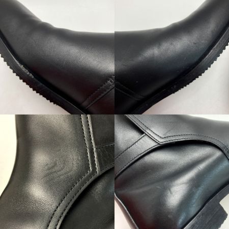  HERMES エルメス Hバックル ショートブーツ 41½（26.5cm相当） ブラック レザー 靴