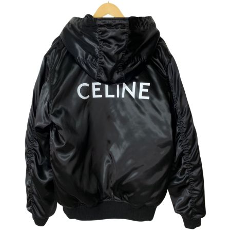  CELINE セリーヌ ボンバージャケット サテンナイロン 048S 2W749 38NO ブラック メンズ衣料 