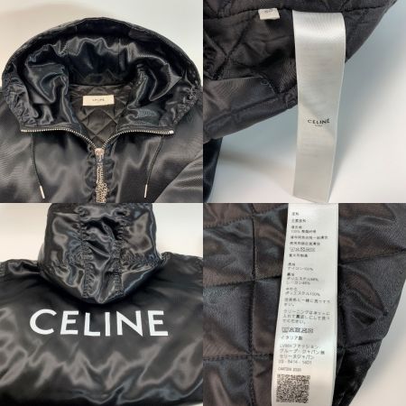  CELINE セリーヌ ボンバージャケット サテンナイロン 048S 2W749 38NO ブラック メンズ衣料 
