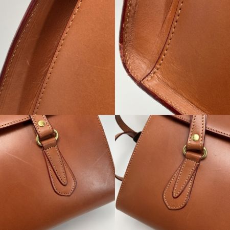  ITAGAKI イタガキ フラオエンバッグ キャメル ショルダーバッグ ワンショルダー レザー