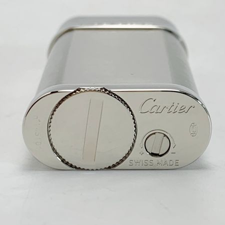  Cartier カルティエ ゴドロン ヘアライン仕上 シルバー ガスライター