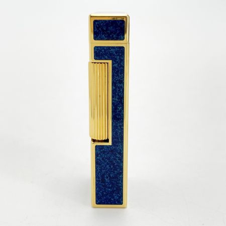  dunhill ダンヒル ダンヒル ブルー系×ゴールド系  ローラーガスライター 箱有