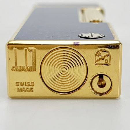  dunhill ダンヒル ダンヒル ブルー系×ゴールド系  ローラーガスライター 箱有