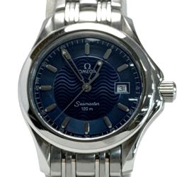 ☆☆ OMEGA オメガ シーマスター120 デイト Ref.2571.81.00  腕時計 クォーツ レディース保証書付き Bランク