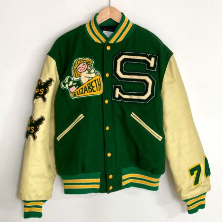  butwin スタジャン ジャケット SOUTH 74 BRONX グリーン サイズ 42 メンズ