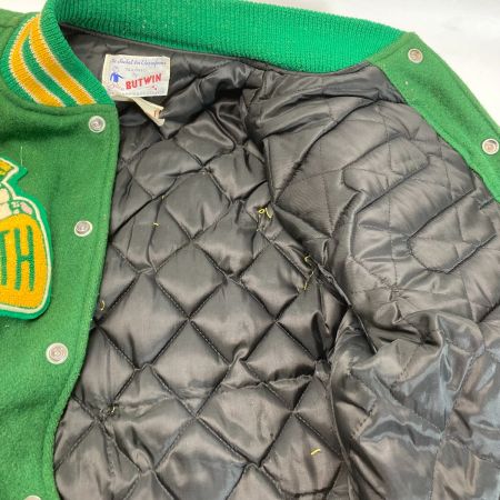  butwin スタジャン ジャケット SOUTH 74 BRONX グリーン サイズ 42 メンズ