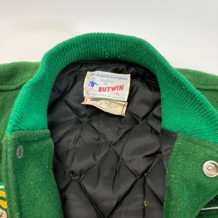  butwin スタジャン ジャケット SOUTH 74 BRONX グリーン サイズ 42 メンズ