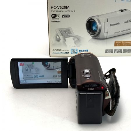  Panasonic パナソニック HC-V520M ブラウン デジタルビデオカメラ 箱付き