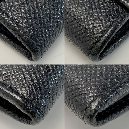  BVLGARI ブルガリ レザー ロゴクリップ ブラック 2つ折り長財布 レディース