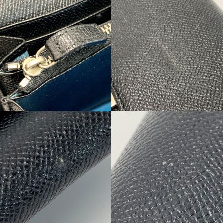  BVLGARI ブルガリ レザー ロゴクリップ ブラック 2つ折り長財布 レディース