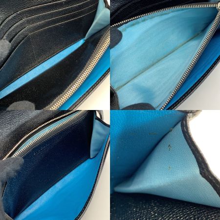  BVLGARI ブルガリ レザー ロゴクリップ ブラック 2つ折り長財布 レディース