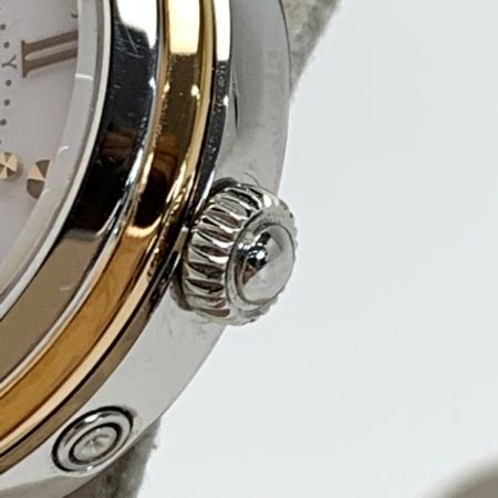  SEIKO セイコー 電波ソーラー ステンレススチール SWFH090 シルバー/ゴールド 腕時計 レディース