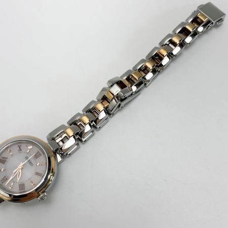  SEIKO セイコー 電波ソーラー ステンレススチール SWFH090 シルバー/ゴールド 腕時計 レディース