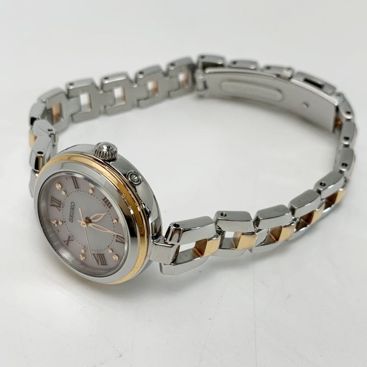 SEIKO セイコー 電波ソーラー ステンレススチール SWFH090 シルバー
